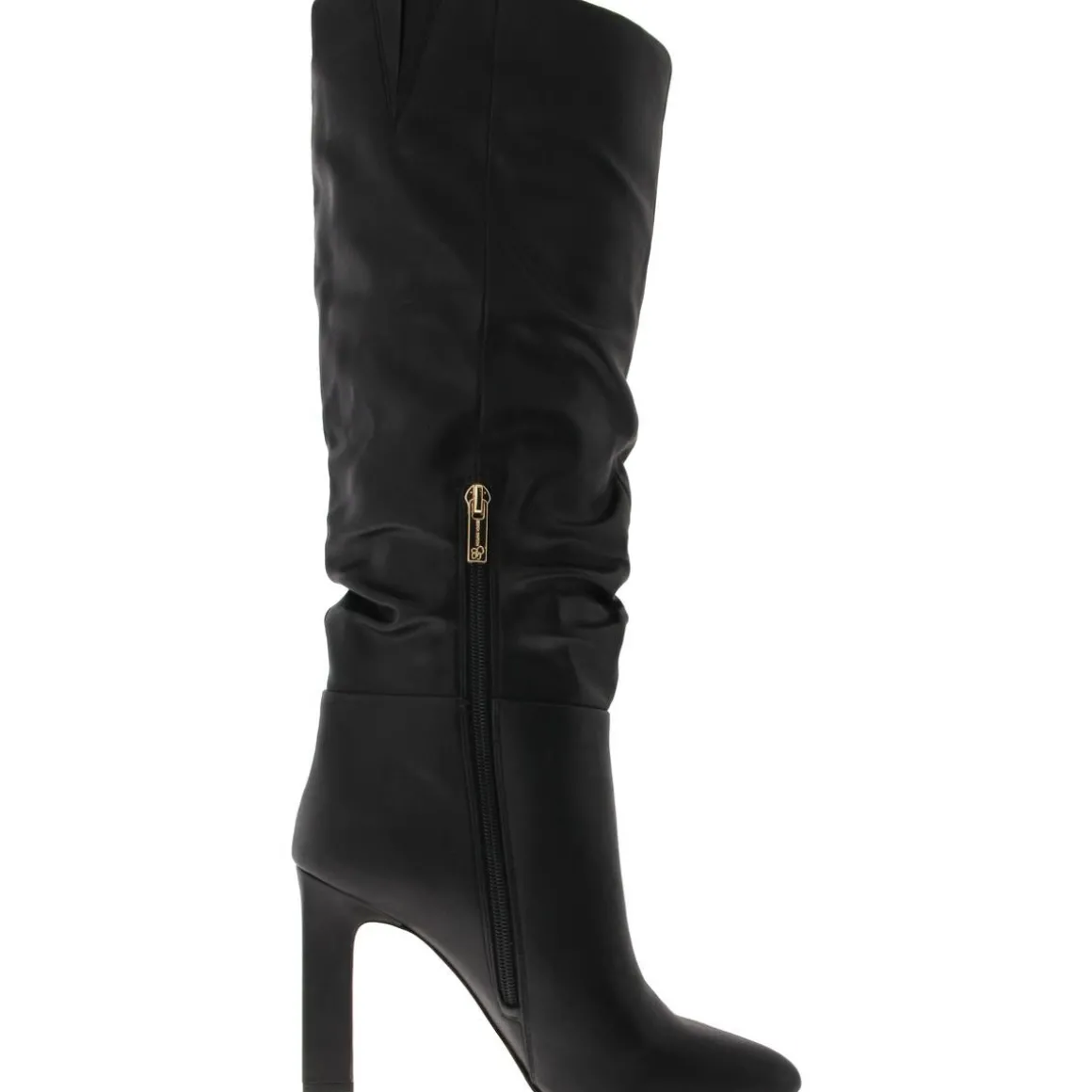 MINERVA Faux Leather Cushioned Footbed Knee-High Boots