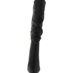 MINERVA Faux Leather Cushioned Footbed Knee-High Boots