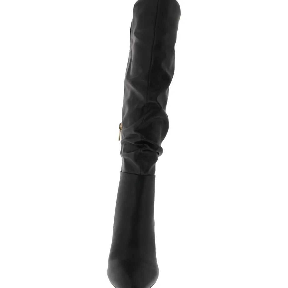 MINERVA Faux Leather Cushioned Footbed Knee-High Boots