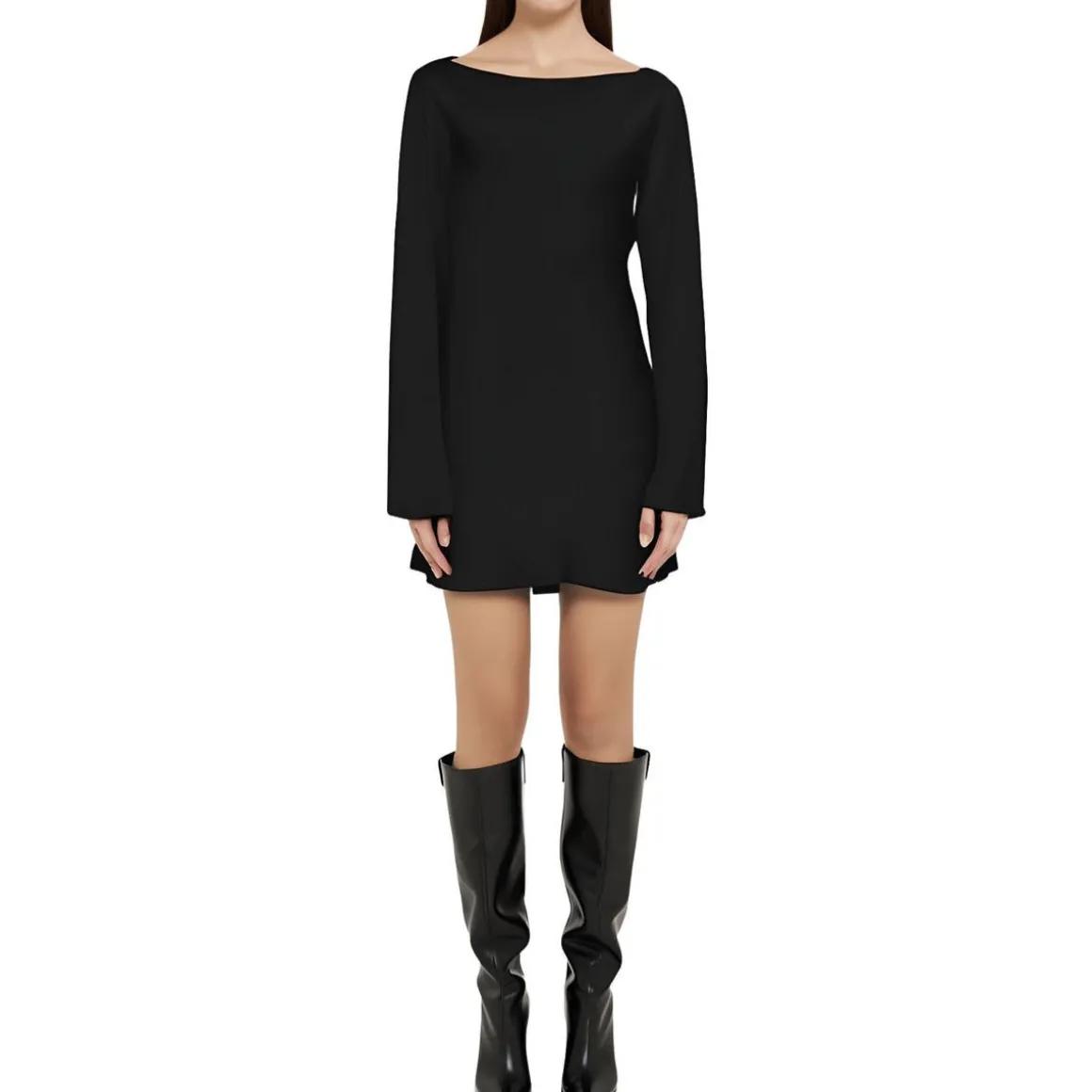 Mini Bell Sleeve Shift Dress