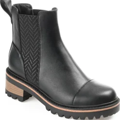 Mirette Faux Leather Ankle Booties