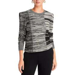 Mixed Musings Cotton Blend Striped Crewneck Sweater