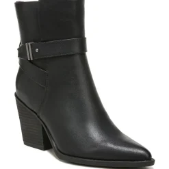 Mocha Zipper Almond Toe Mid-Calf Boots