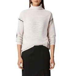 Mock Neck Woven Pullover Sweater