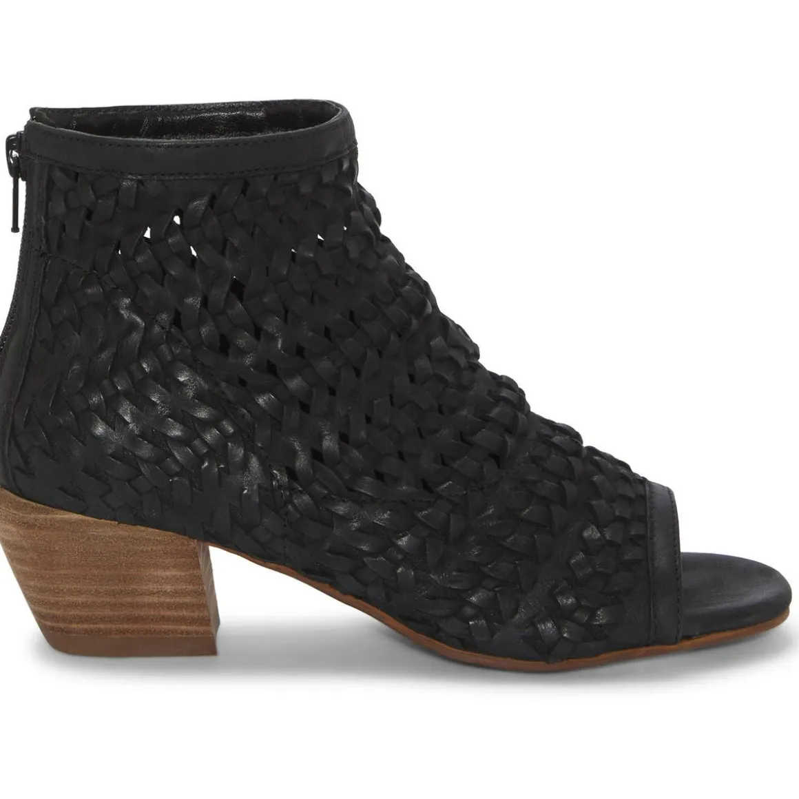 MOFIRA Peep Toe Block Heel Booties