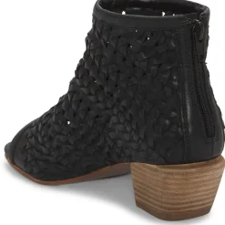 MOFIRA Peep Toe Block Heel Booties