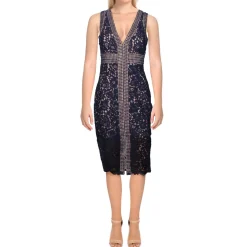 Morgan Lace V-Neck Sheath Dress
