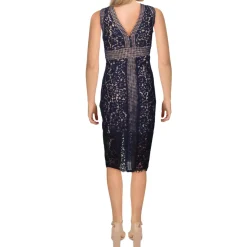 Morgan Lace V-Neck Sheath Dress