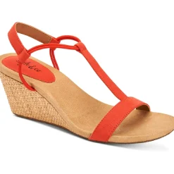 MulanF Faux Suede Slip On Wedge Sandals