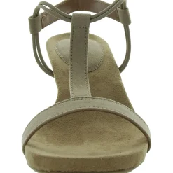 MulanF Faux Suede Slip On Wedge Sandals