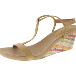 MulanF Faux Suede Slip On Wedge Sandals