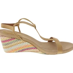 MulanF Faux Suede Slip On Wedge Sandals