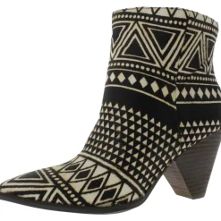 Munise 2 Leather Calf Hair Booties