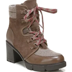 Myla Leather Combat & Lace-up Boots