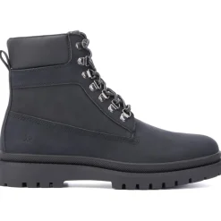 Myles Faux Leather Work Combat & Lace-up Boots