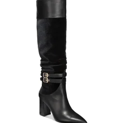 Myrilla Mixed Media Riding Knee-High Boots
