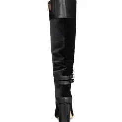 Myrilla Mixed Media Riding Knee-High Boots