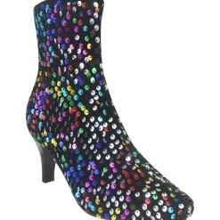 Naja Sequin Sequined Zip Up Ankle Boots
