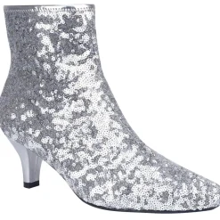 Naja Sequin Sequined Zip Up Ankle Boots