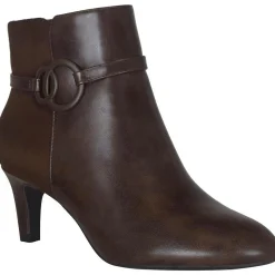 Najila Faux Leather Ankle Booties