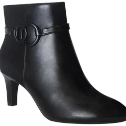 Najila Faux Leather Ankle Booties