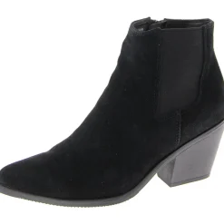 Nanite Zip Up Pointed Toe Ankle Boots