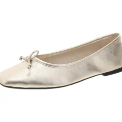 Naomiep Faux Leather Slip On Ballet Flats