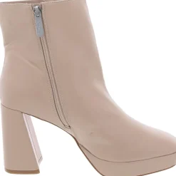 Narah Faux Leather Solid Ankle Boots