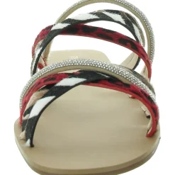 Nari Faux Leather Open Toe Slide Sandals