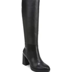 Narrow Calf Leather Knee-High Boots
