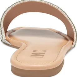 Nataliah Embellished Square Toe Slide Sandals