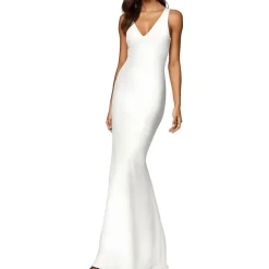 NETTING EMBELLISHED Evening Dress