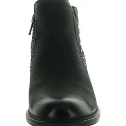 NEVA LO Embroidered Leather Chelsea Boots