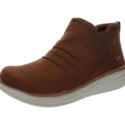 Niah Water Repellent Faux Suede Ankle Boots