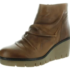 Nift Tee Slouchy Leather Wedge Boots