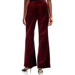 Nile High-Rise Velvet Wide Leg Pants