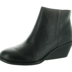 Nina Zipper Leather Booties