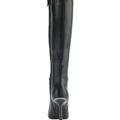 Nixie Solid Faux Leather Knee-High Boots
