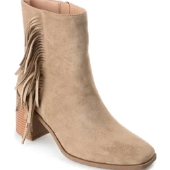 Noriah Faux Suede Square Toe Booties