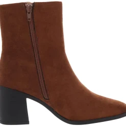 Noriah Faux Suede Square Toe Booties