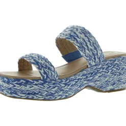 Norina Raffia Open Toe Platform Sandals