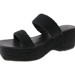 Norina Raffia Open Toe Platform Sandals