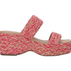 Norina Raffia Open Toe Platform Sandals