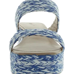 Norina Raffia Open Toe Platform Sandals