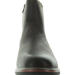 Norwalk Leather Almond Toe Ankle Boots