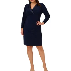 Notch Collar Cocktail and Party Dress