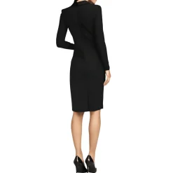 Notch Collar Cocktail and Party Dress