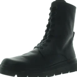 Nouvelle Lace-Up Leather Mid-Calf Boots