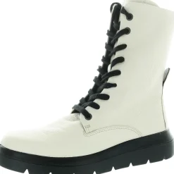 Nouvelle Lace-Up Leather Mid-Calf Boots