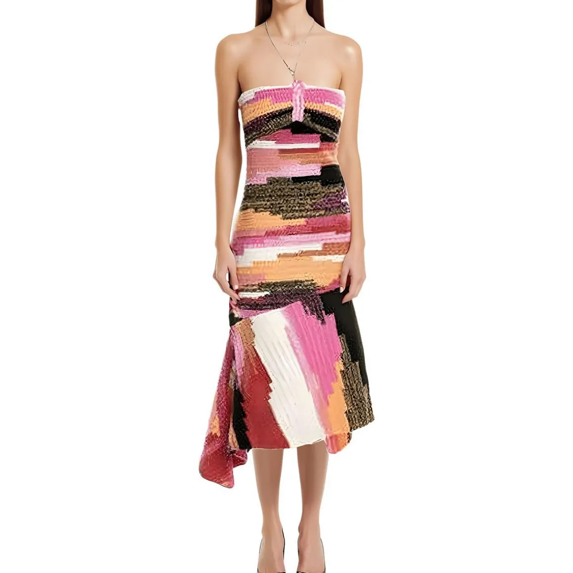 Nova Crochet Halter Dress